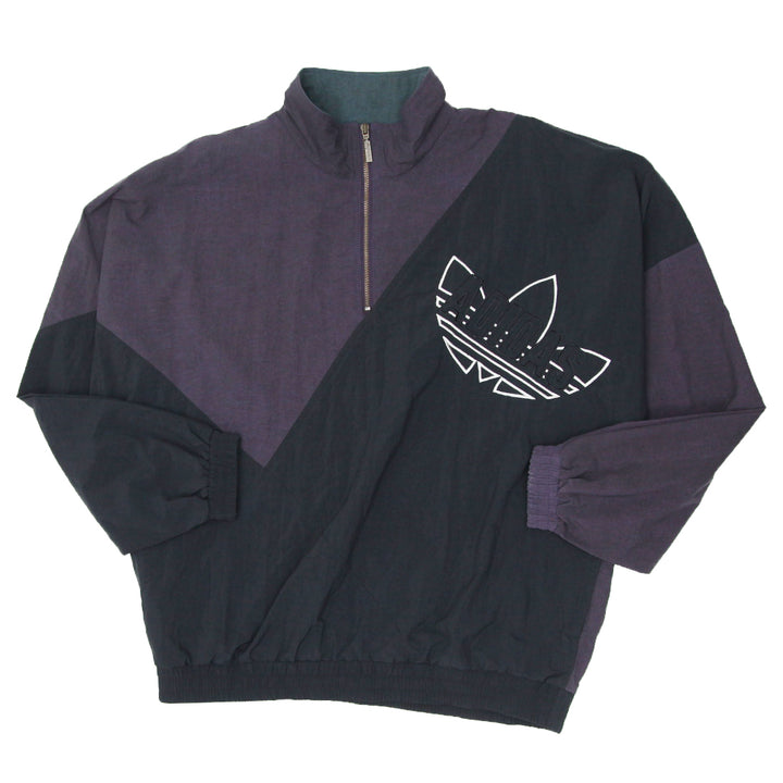 Vintage Adidas Orginals Quarter Zip Windbreaker Jacket
