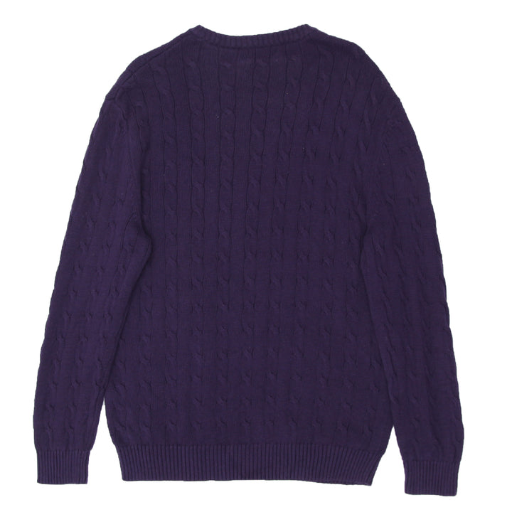 Mens Nautica Cable Knit Sweater