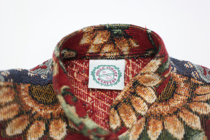 Vintage Sugar Weavers Tapestry Jacket Made In USA