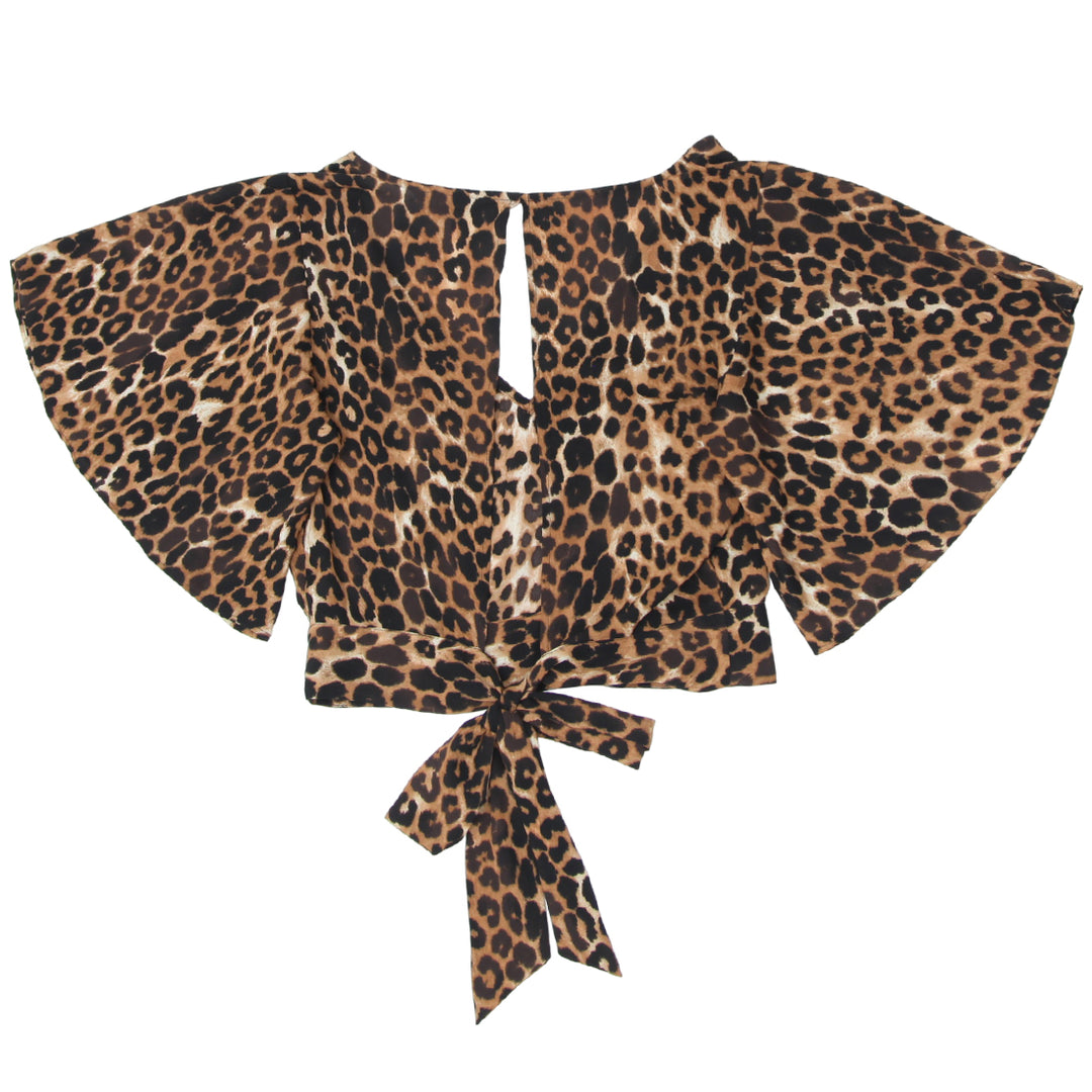 Ladies Express Animal Print Crop Top