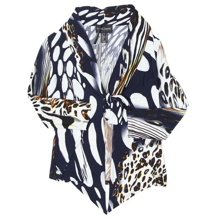 Ladies Frank Lyman Tie Neck Printed Top