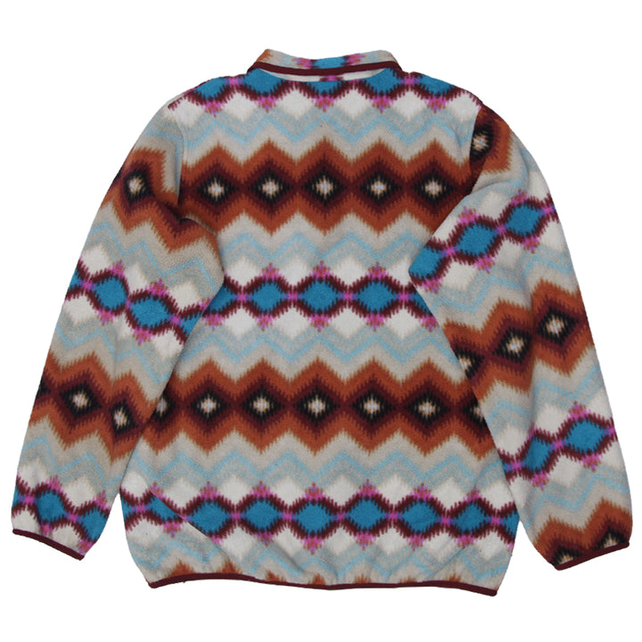 Ladies Patagonia Synchilla Aztec Motif  Snap T Fleece Pullover