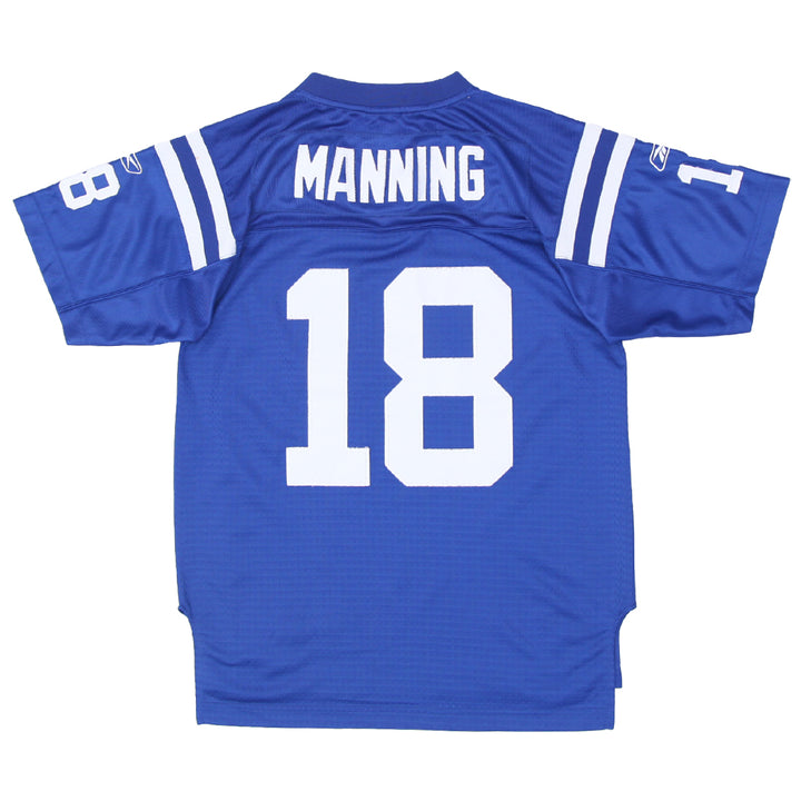 Mens Reebok NFL Indianapolis Colts Manning 18 Football Jersey