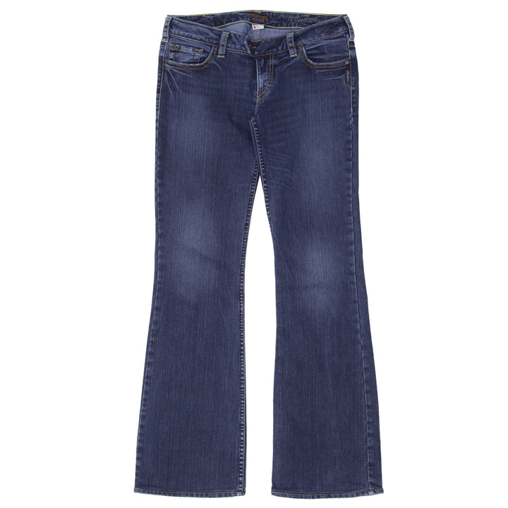 Y2K Silver Jeans Low Rise Flare Jeans