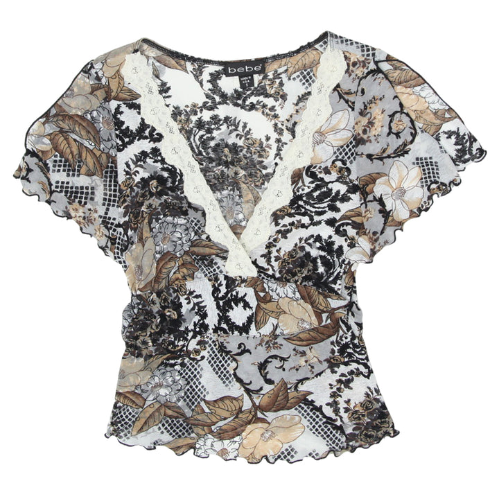 Y2K Bebe Floral Top