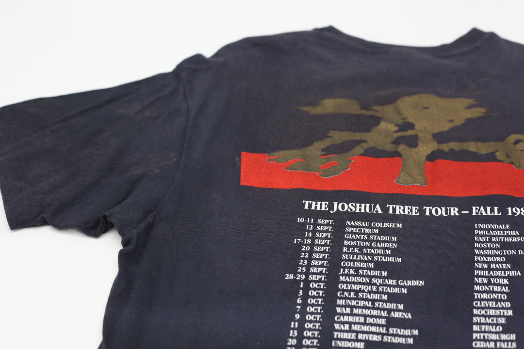 1987 Vintage U2 The Joshua Tree Tour T-Shirt S.Stitch Made In USA Hanes XL