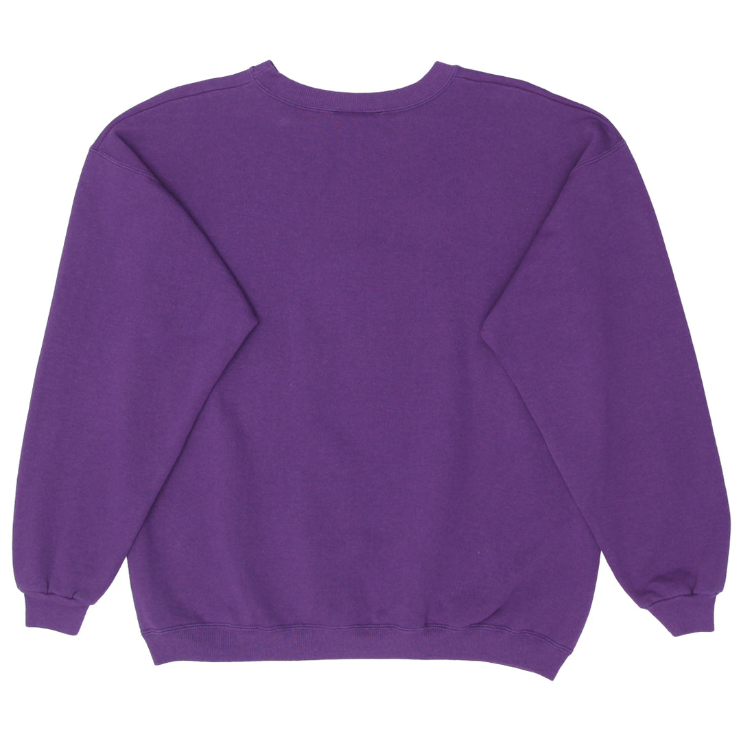 Mens The Disney Store Dopey Snow White Crewneck Sweatshirt Purple