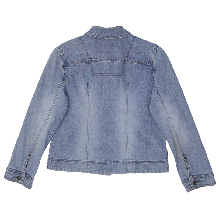 Y2K Duplex Tyte Embroidered Stretch Denim Jacket