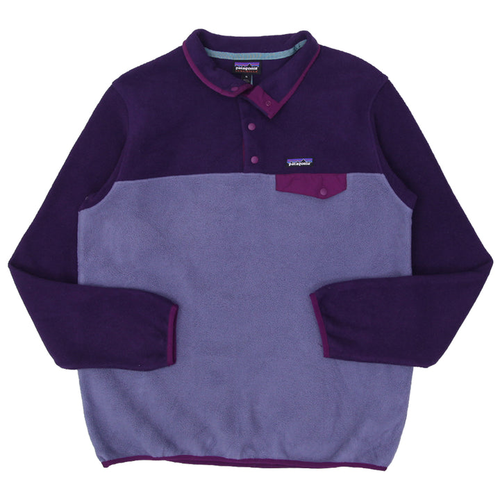 Mens Patagonia Synchilla Snap-T Fleece Pullover Purple