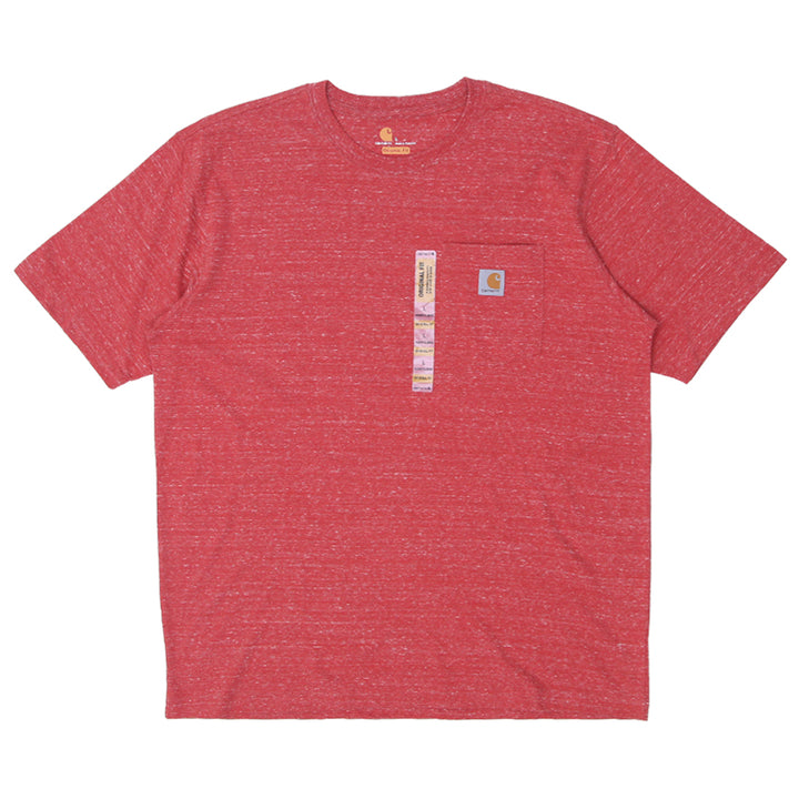 Mens Carhartt Original Fit Pocket T-Shirt Red