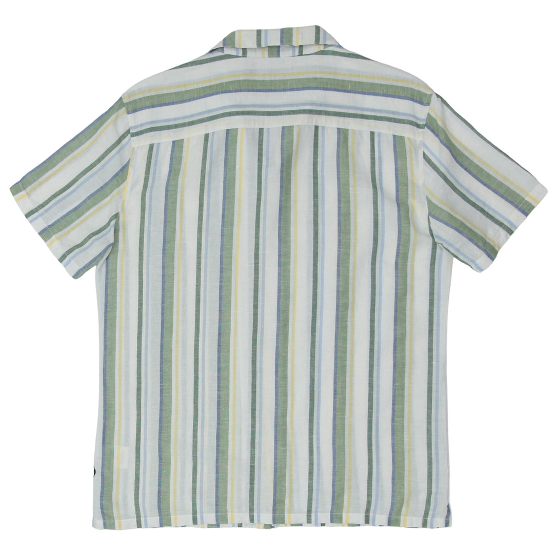 Mens Blaq Relaxed Fit Striped Short Sleeve Shirt