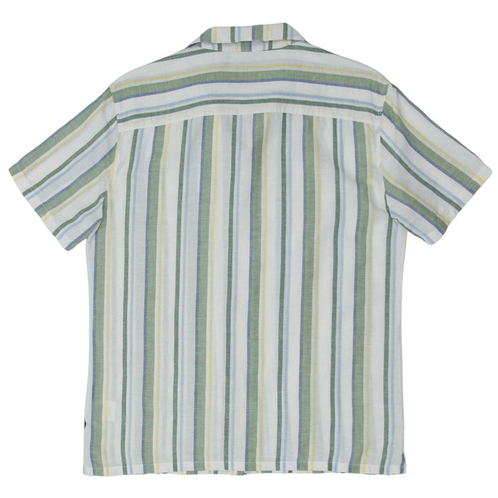 Mens Blaq Relaxed Fit Striped Short Sleeve Shirt