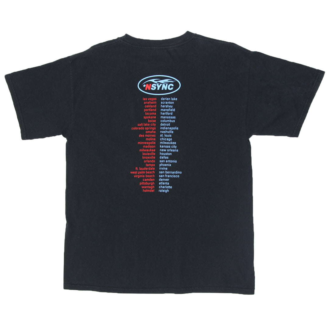 1999 Vintage NSYNC Tour T-Shirt Black Winterland L