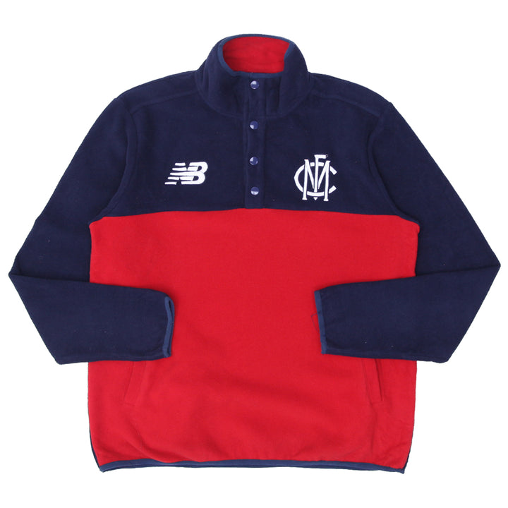 Mens AFL New Balance Melbourne Demons Fleece Pullover