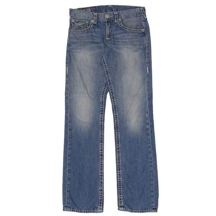 Mens Y2K True Religion Slim Straight Jeans