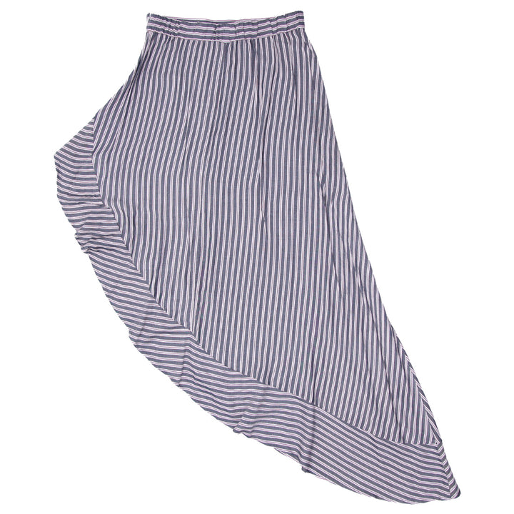 Ladies Lulus Stripe Assymmetrical Skirt