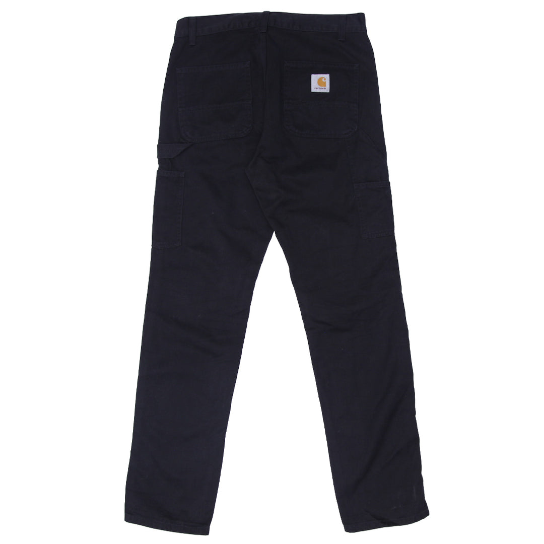 Ladies Carhartt WIP Ruck Single Knee Carpenter Pants Black