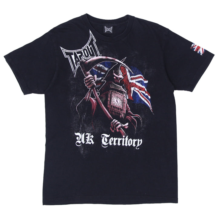 Mens Y2K Tapout UK Territory T-Shirt Black