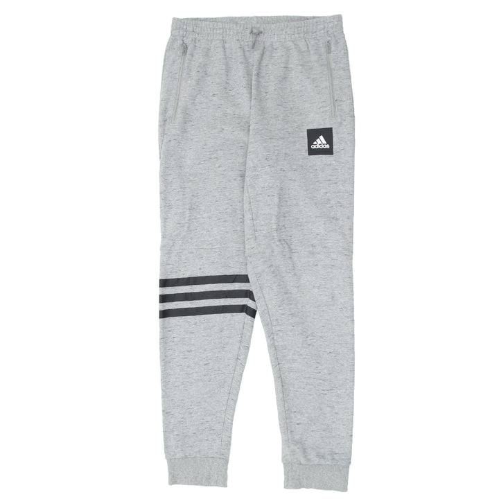 Mens Adidas Logo Gray Jogger Pants