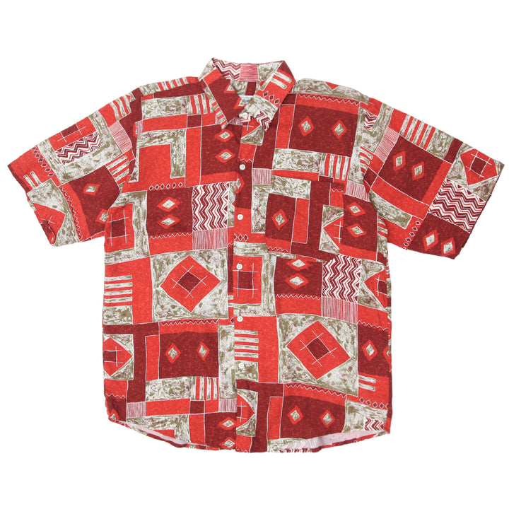 Mens Euro Chic Printed Short Sleeve Shirt