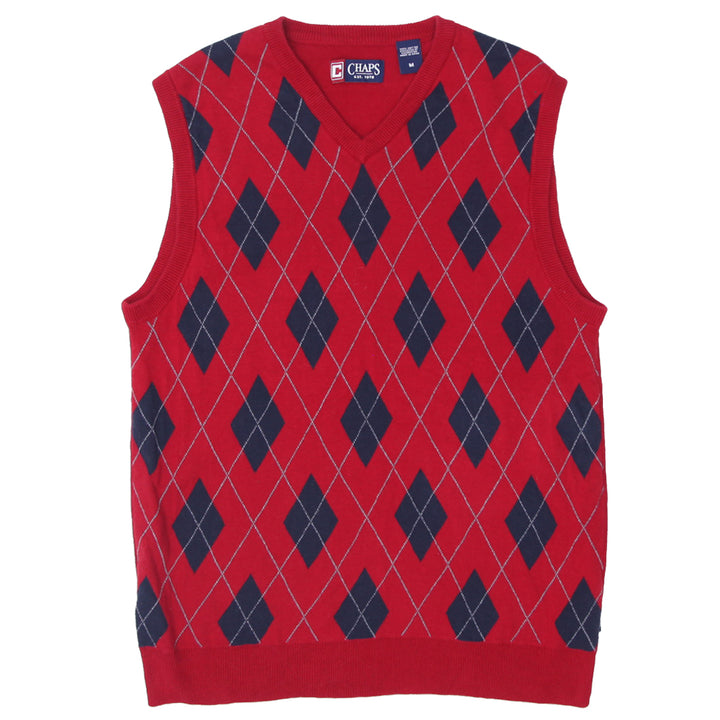 Mens Chaps Argyle Sweater Vest