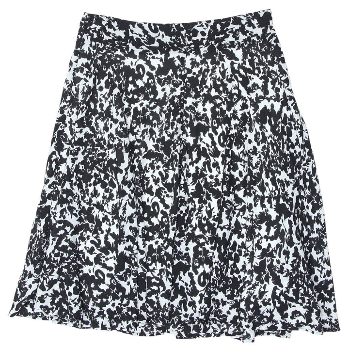 Ladies Regatta Black & White Floral A-Line Flowy Skirt