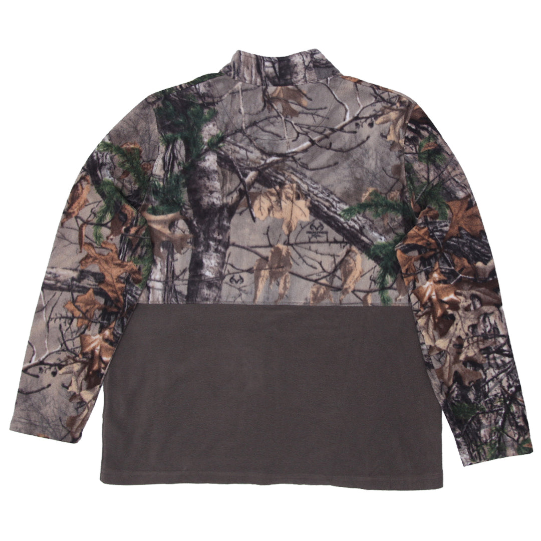 Mens Realtree Full Zip Forest Camo Fleece Jacket