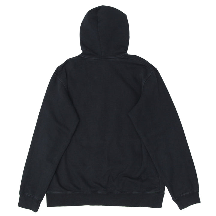 Rework Tapestry Patched Black Pullover Hoodie