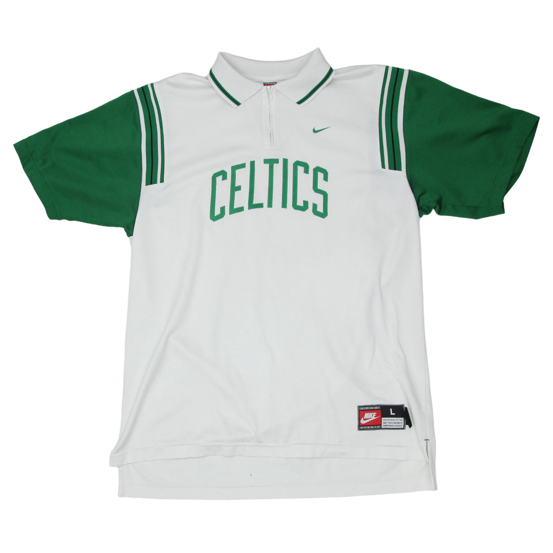 Vintage Nike Boston Celtics NBA Polo T Shirt