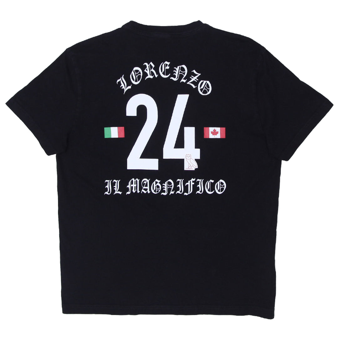 Mens OVO X Toronto FC Lorenzo Il Magnifico T-Shirt Black