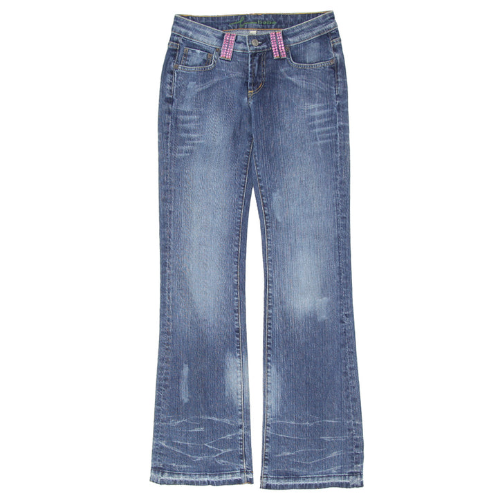 Y2K Bebe Rhinestone Flare Jeans