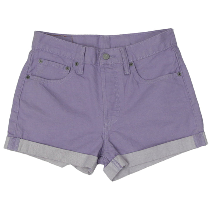 Ladies Levis 501 Purple Denim Shorts