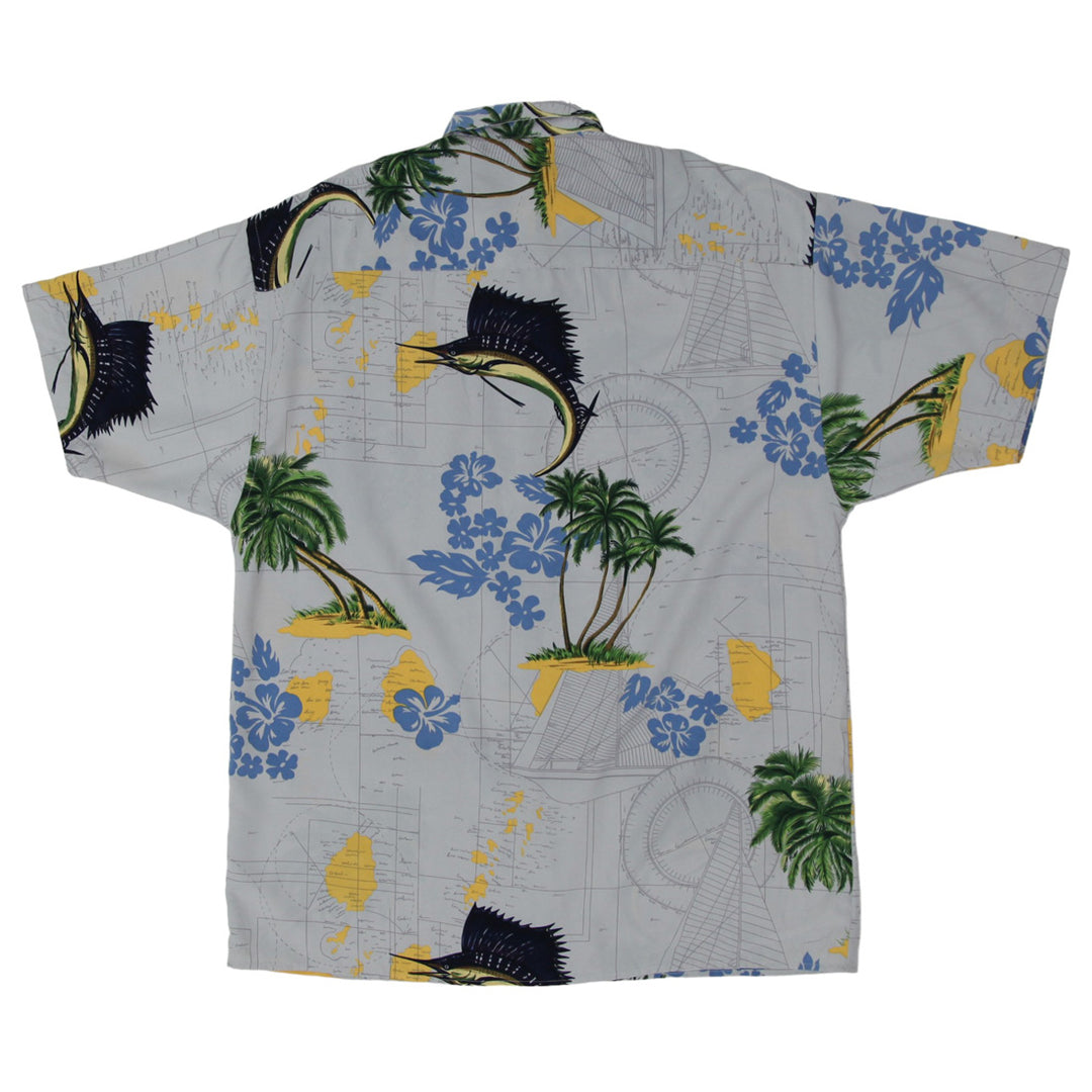 Mens Koman Sport Floral Palm Print Shirt