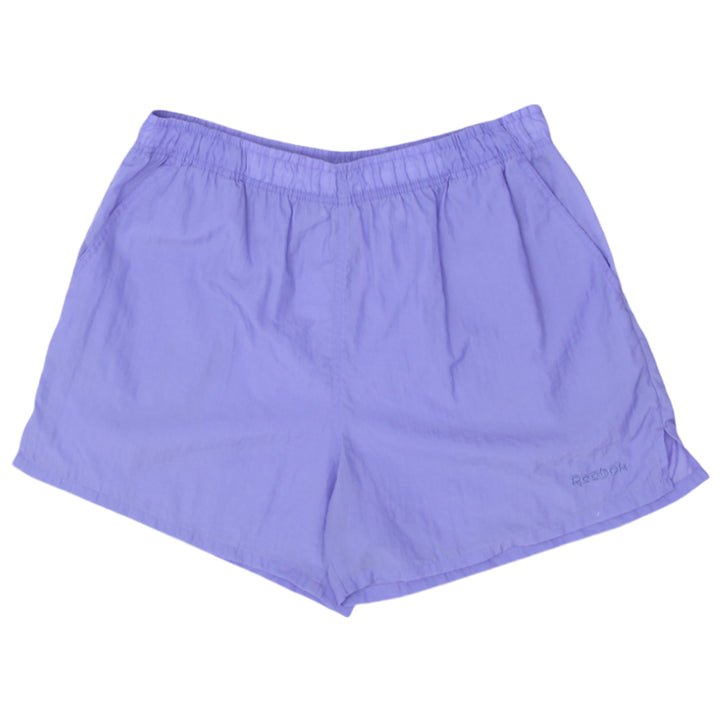 Ladies Reebok Embroidered Purple Nylon Shorts