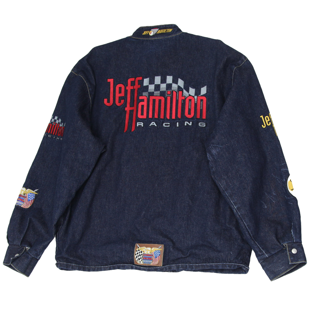 Vintage Jeff Hamilton Racing Denim Jacket