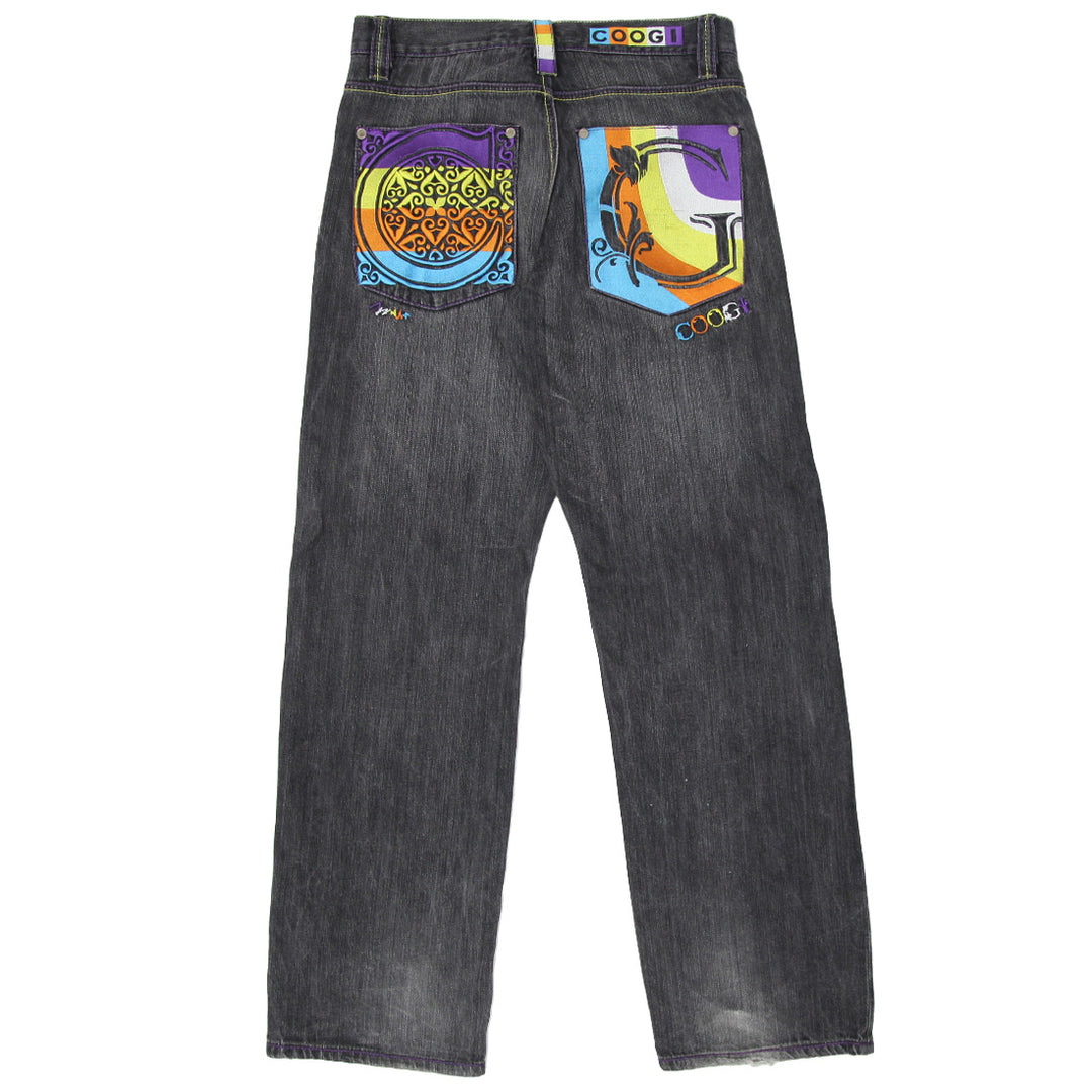 Mens Y2K Coogi Embroidered Straight Jeans