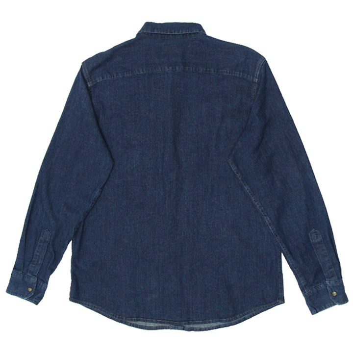 Mens Wrangler Long Sleeve Denim Shirt