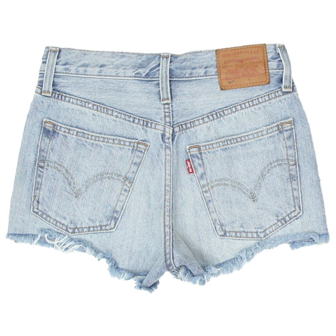 Ladies Levi Strauss Fringed Denim Shorts