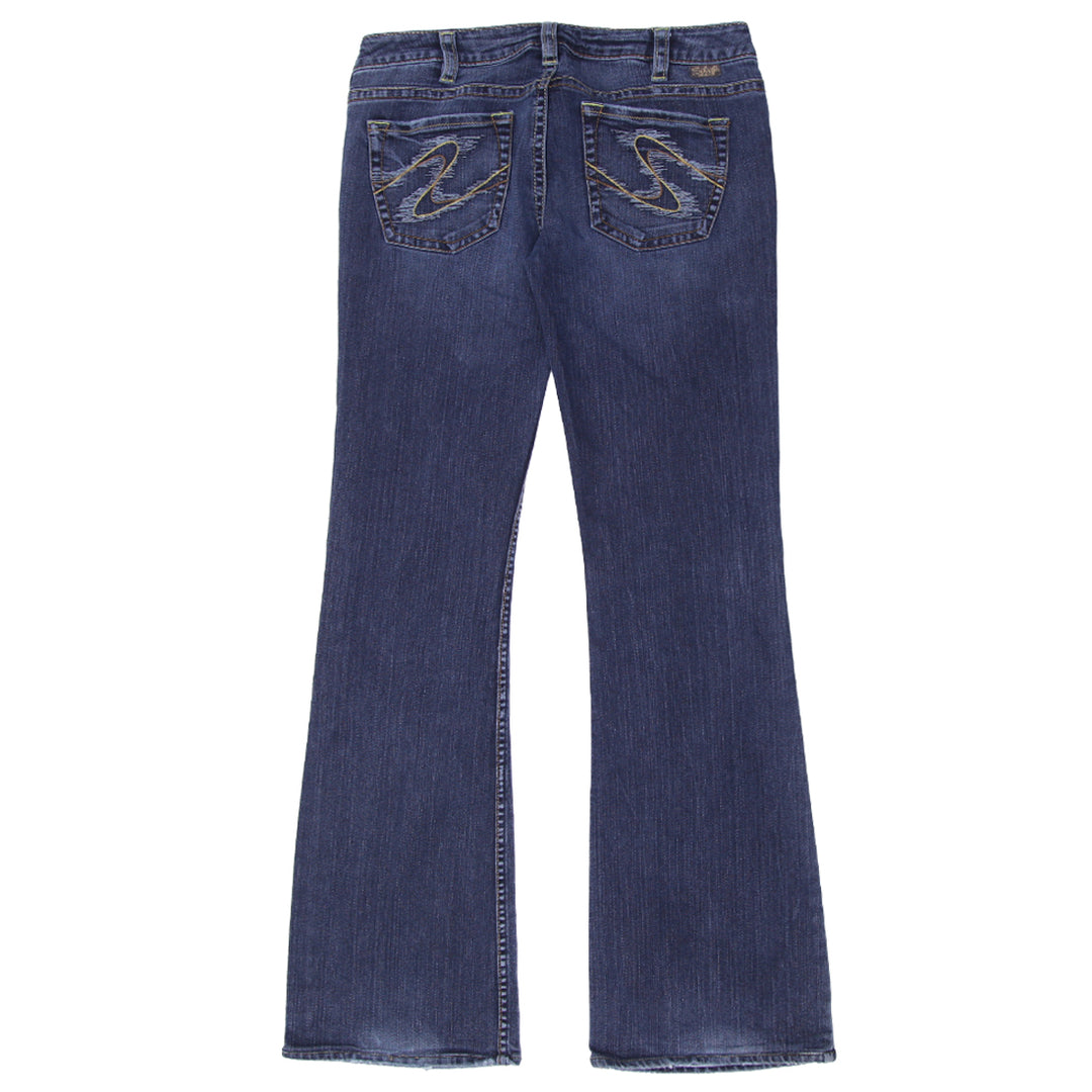 Y2K Silver Jeans Low Rise Flare Jeans