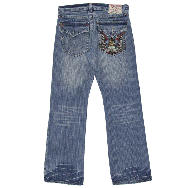 Mens Y2K True Religion Embroidered Bily Jeans