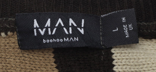 Mens Boohoo Man Coogie Style Sweater