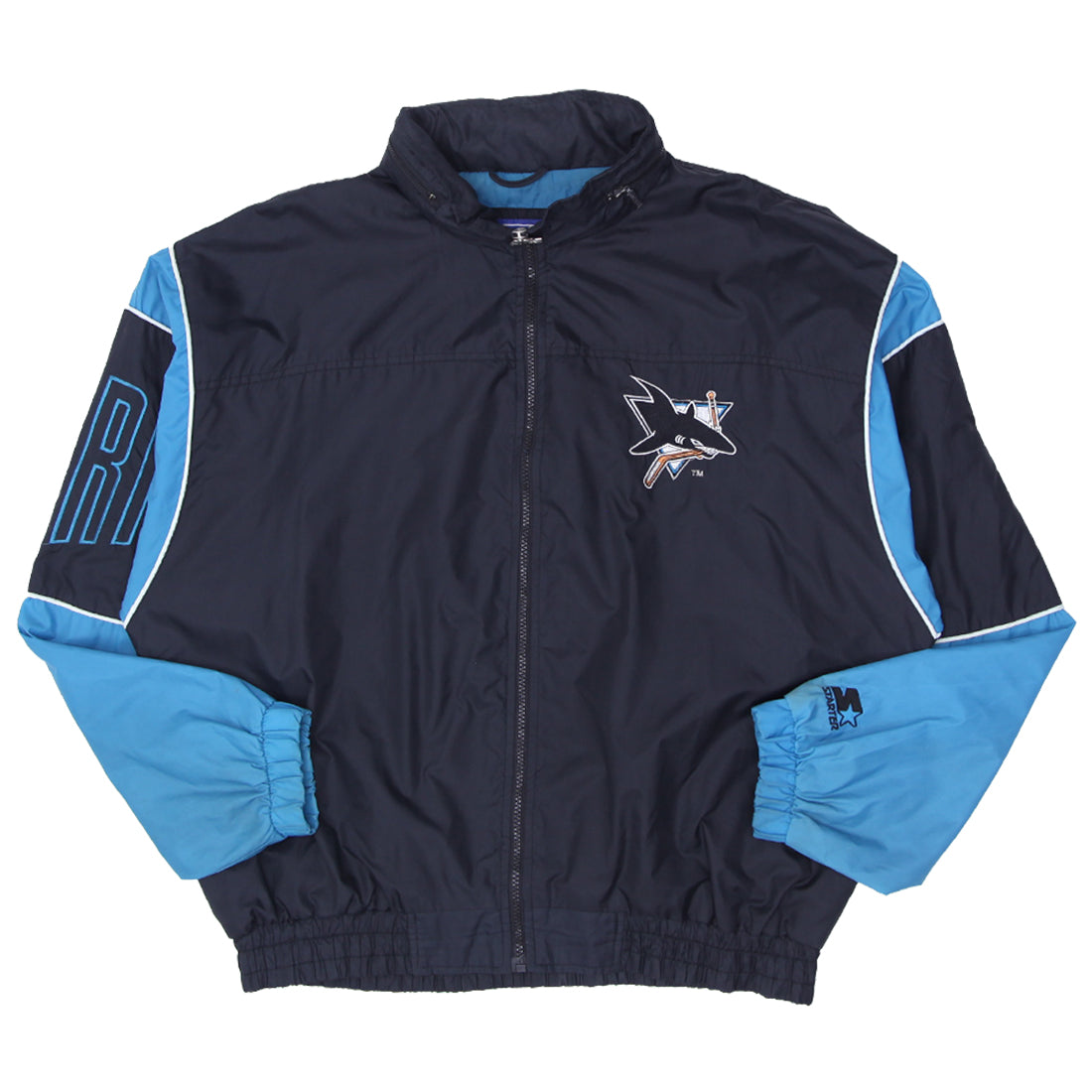 Vintage Starter NHL San Jose Sharks Windbreaker Jacket Fashion Rerun Vintage