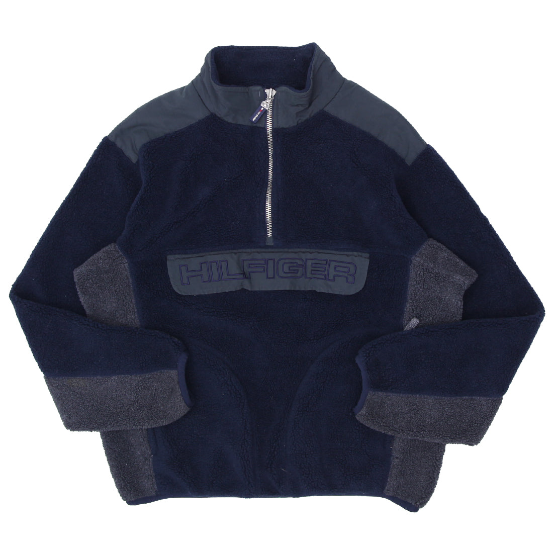 Vintage Tommy Hilfiger Quarter Zip Fleece Pullover Fashion Rerun Vintage