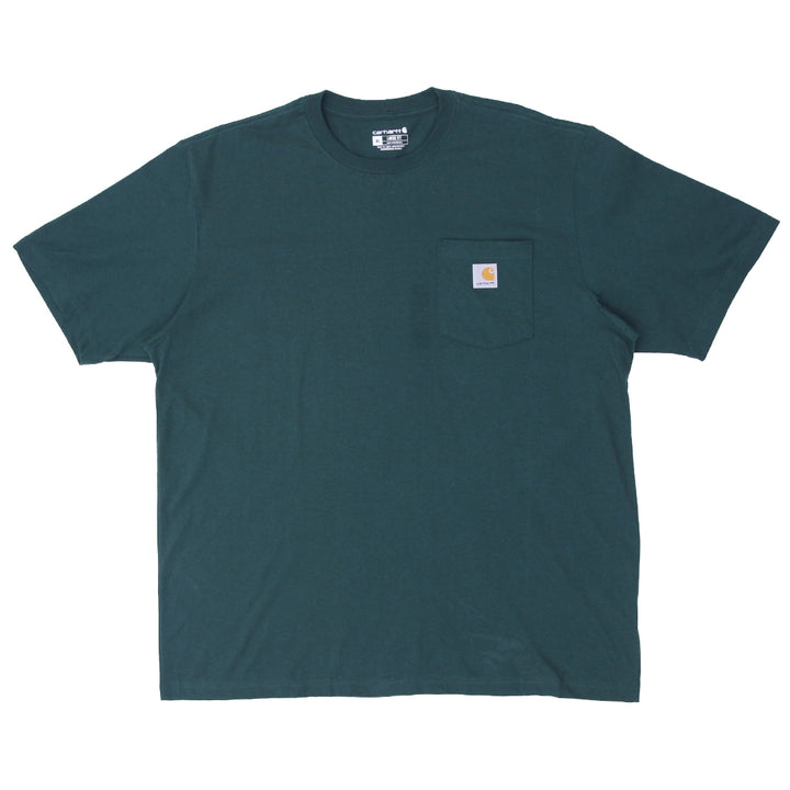 Mens Carhartt Loose Fit Pocket T-Shirt Green