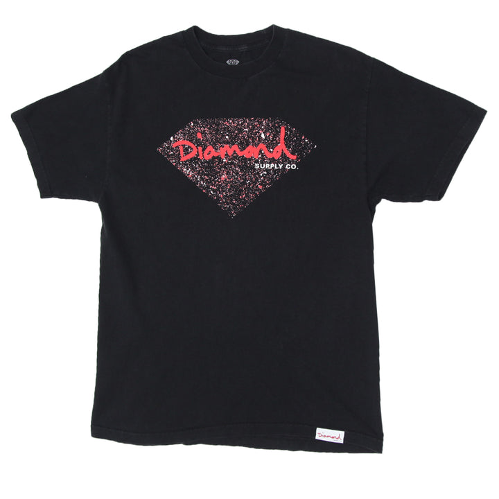 Mens Diamond Supply Graphic Black T-Shirt