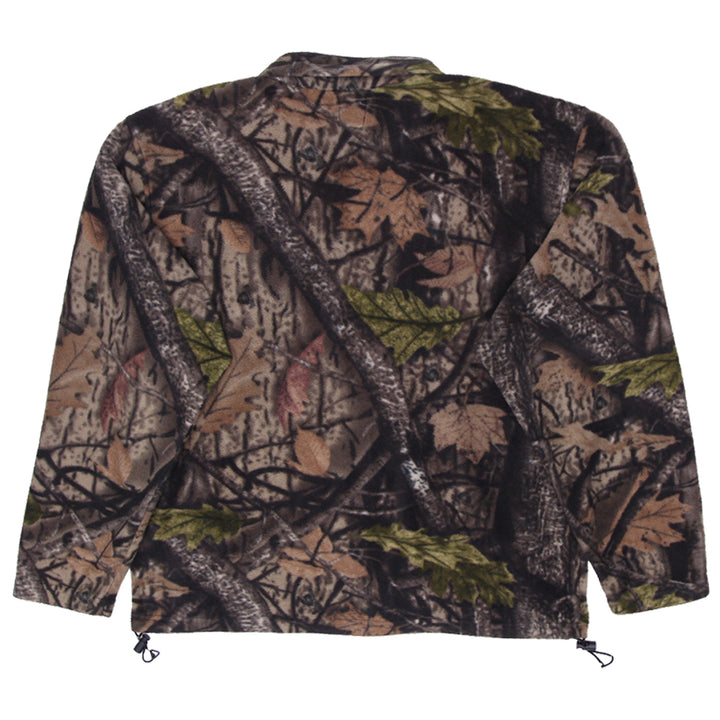 Mens Big Bill Full Zip Forest Camo Fleece Jacket