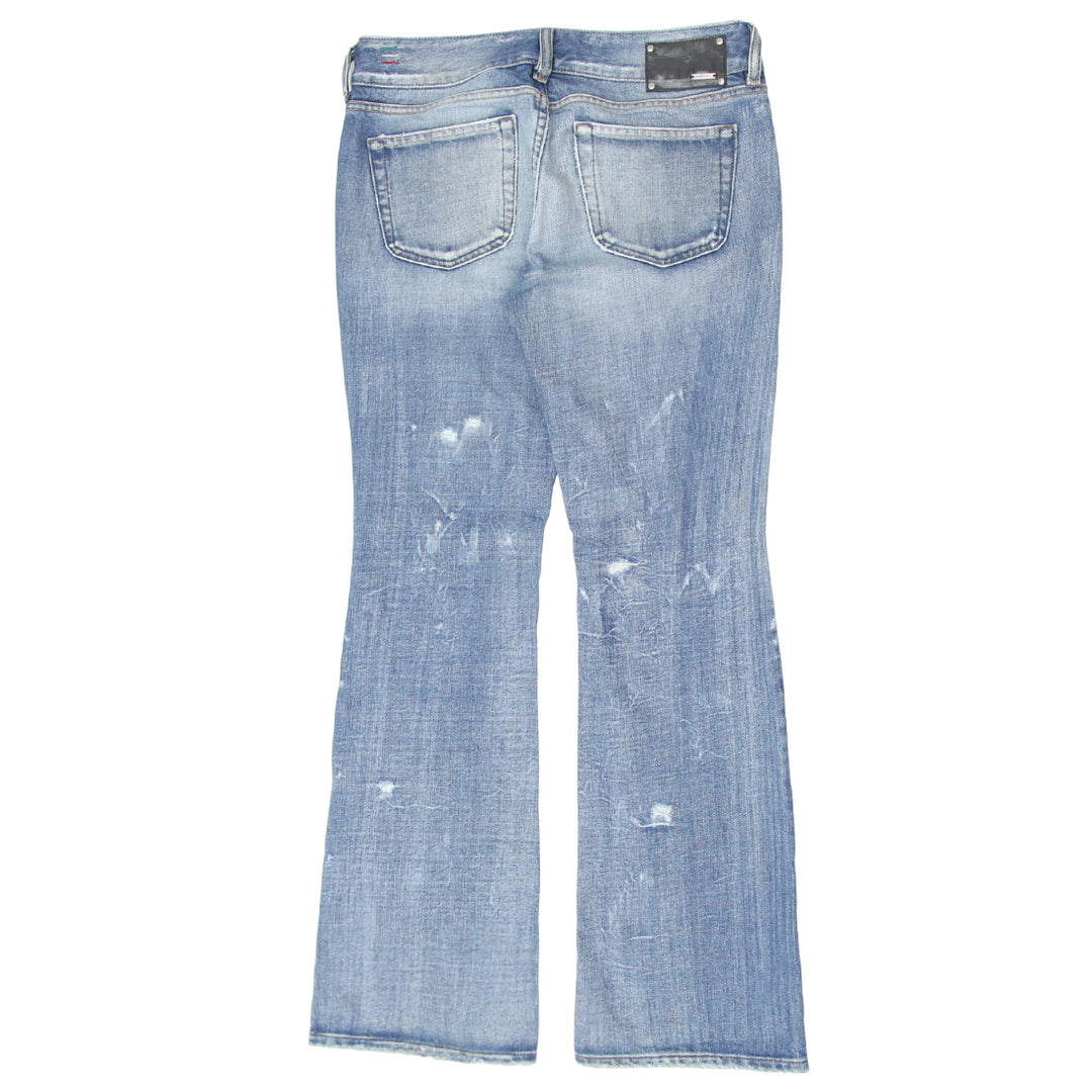 Y2K Ladies Diesel Louvely 0071J Wash Ripped Bootcut Jeans