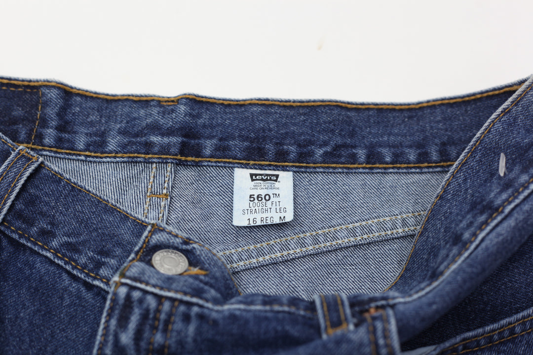 Vintage Levi Strauss 560 Loose Fit Straight Leg Jeans Made In USA