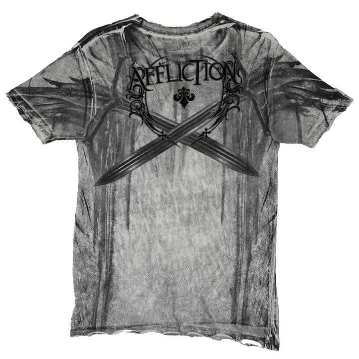 Y2K Mens Affliction Live Fast All Over Print T-Shirt