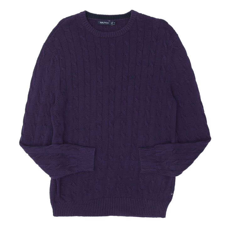 Mens Nautica Cable Knit Sweater